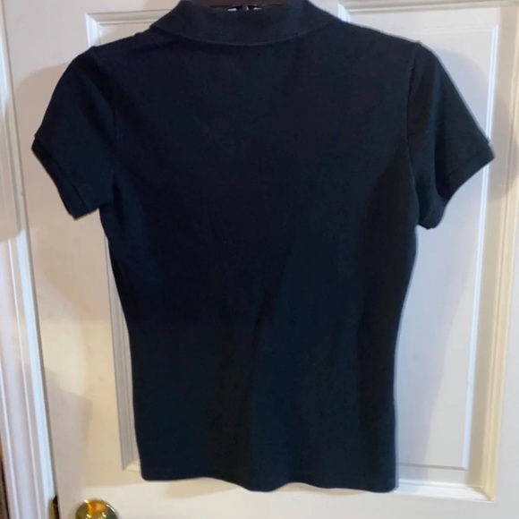 Lacoste crop polo top black cropped polo - Picture 5 of 6